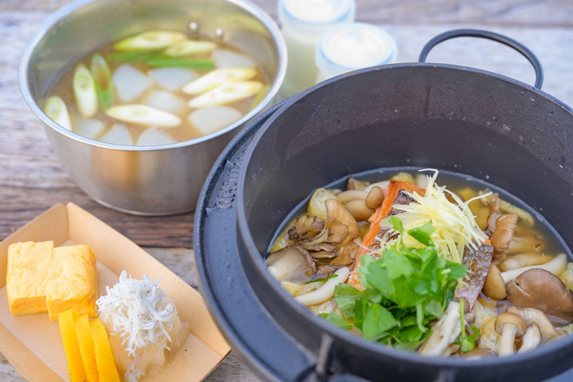 三重・熊野のグランピング施設オフリークの和朝食